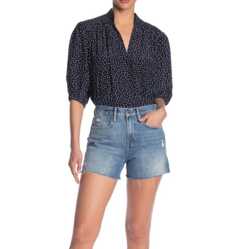 New Frame Stevie Raw Hem Cutoff Shorts 24